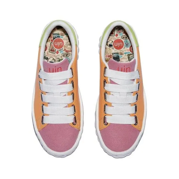 UIN Women's Sneakers Walking Casual Travel Shoes (Las Ramblas- Fruit Candy)