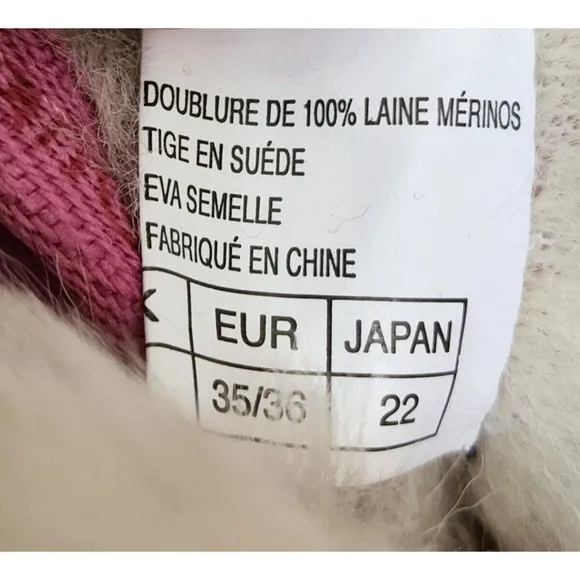 Ukala Australian Midcalf Pink Suede Boots US Size 5 Merino Wool Lining NEW