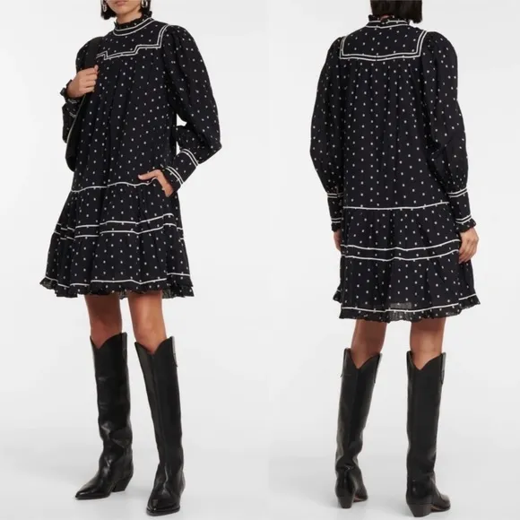 Ulla Johnson Blanche Dress in Eclipse Dot Sz 10