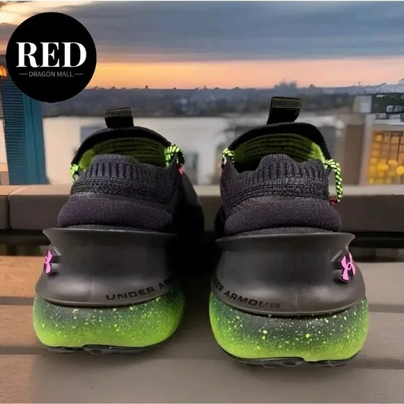 Under Armour HOVR Phantom 3 Rebel Pink Black Lime 3026814-001 - Men's Size 10.5