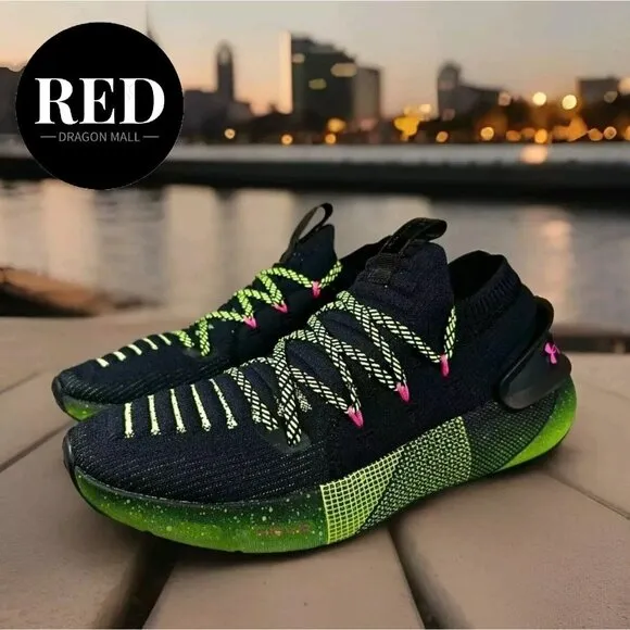 Under Armour HOVR Phantom 3 Rebel Pink Black Lime 3026814-001 - Men's Size 10.5