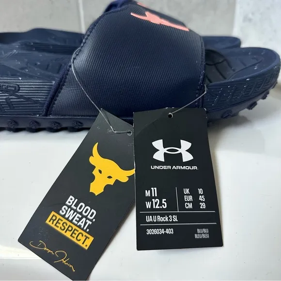 Under Armour Men's Rock 3 Slide Size 11