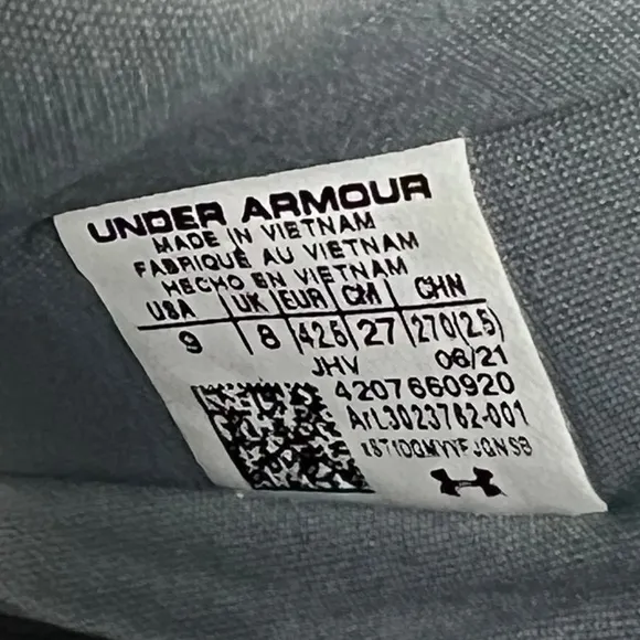 Under Armour Project Rock Slides Men Size 9 Black Michelin Wild Gripper Charged