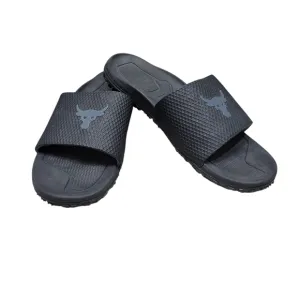 Under Armour Project Rock Slides Men's Size 15 Wild Grip Bottom Black