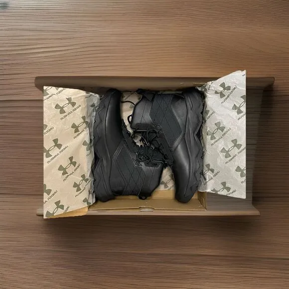 Under Armour Stellar G2 6&quot; Combat Tactical Boots Black Mens Size 8 3025577-001
