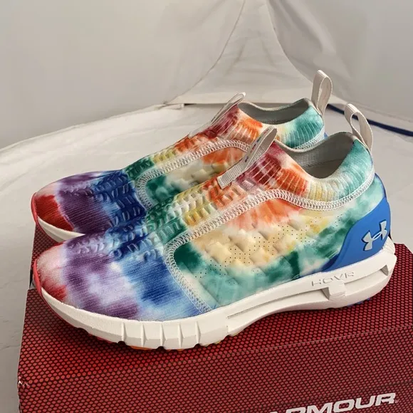 Under Armour tie dye rainbow HOVR Phantom Slip on PRIDE collection sneakers