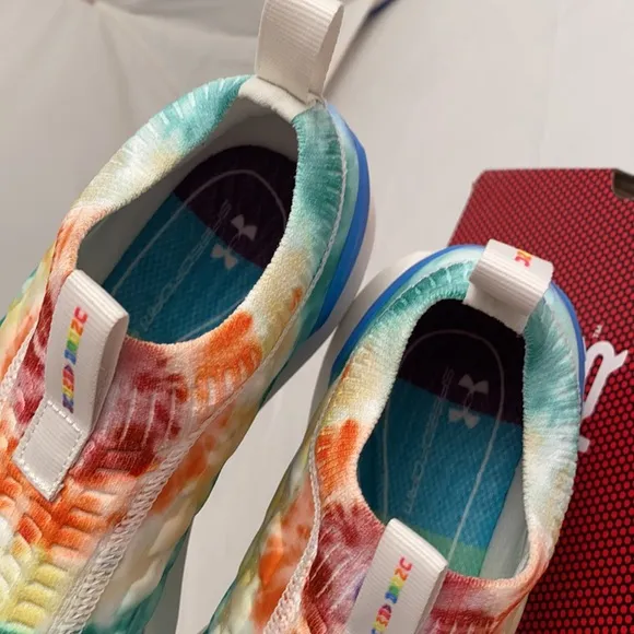 Under Armour tie dye rainbow HOVR Phantom Slip on PRIDE collection sneakers