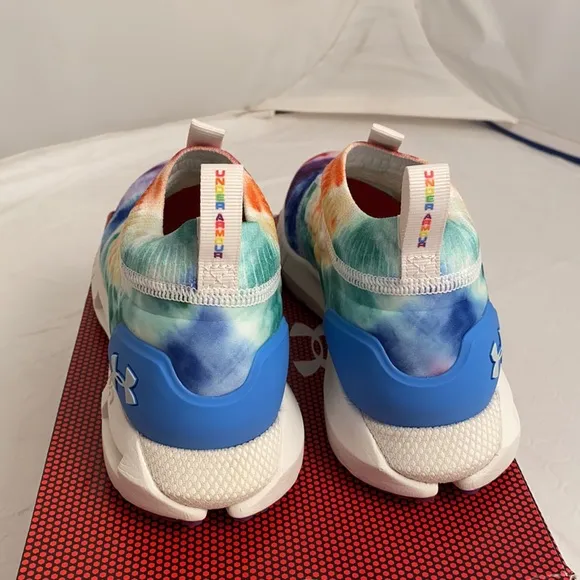 Under Armour tie dye rainbow HOVR Phantom Slip on PRIDE collection sneakers