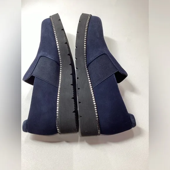 Vaneli Deep Blue Suede Slip-On Shoes