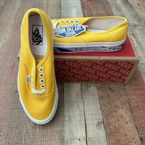 Vans Authentic 44 Dx Yellow Canvas Surfer Sneakers Size Mens 9.5/Womens 11