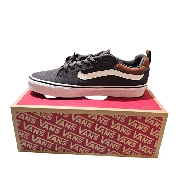 Vans Filmore Suede Canvas Dark Grey White Mes Size 8 unisex