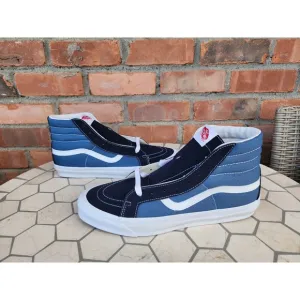 Vans OG SK8-HI LX 'Navy VN0A4BVB5OC White Skate Gym Walk HI Men Sz 13 Rare