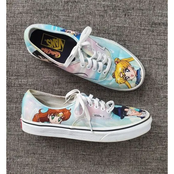 VANS Pretty Guardian Sailor Moon Shoes‎ Sneakers Size Men 7.5 Women 9.0 721356