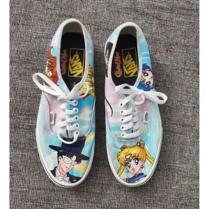VANS Pretty Guardian Sailor Moon Shoes‎ Sneakers Size Men 7.5 Women 9.0 721356
