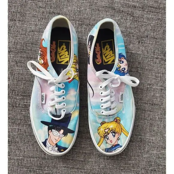 VANS Pretty Guardian Sailor Moon Shoes‎ Sneakers Size Men 7.5 Women 9.0 721356