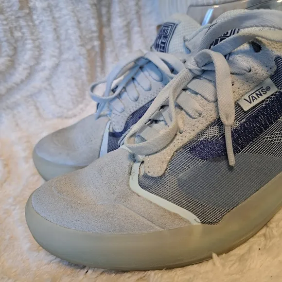 VANS Ultimate Waffle Translucent Delicate Blue Skate Shoes Sneakers Men's Sz 8