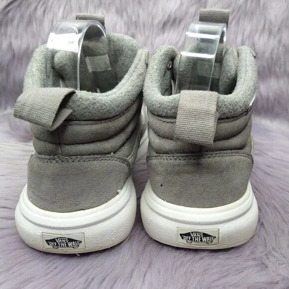 Vans UltraRange Exo Hi MTE Boots Womens Size 7.5  Gray Suede Marshmallow