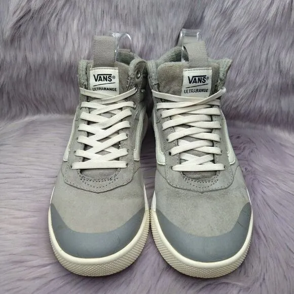 Vans UltraRange Exo Hi MTE Boots Womens Size 7.5  Gray Suede Marshmallow