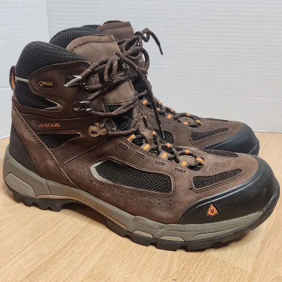 Vasque Breeze 2.0 GTX 5&quot; GORE-TEX Hiking Boots Brown Leather Men's Size 14