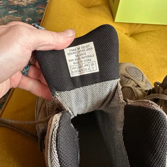 Vasque Tan and Black High-Top Hiking Boots with Rugged Design
