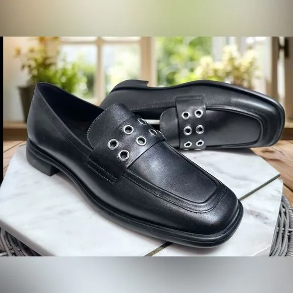 VEGABOND Shoemakers $185 Leather Brittie Embellished Penny Loafer Size 41