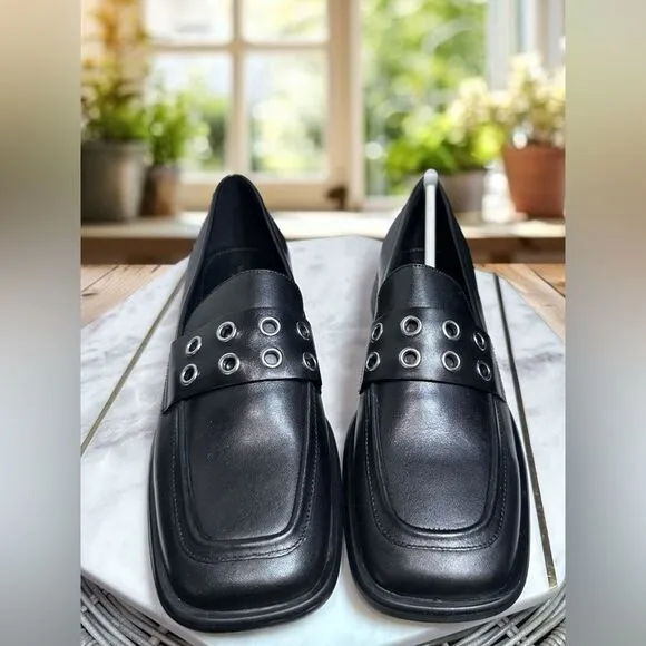 VEGABOND Shoemakers $185 Leather Brittie Embellished Penny Loafer Size 41