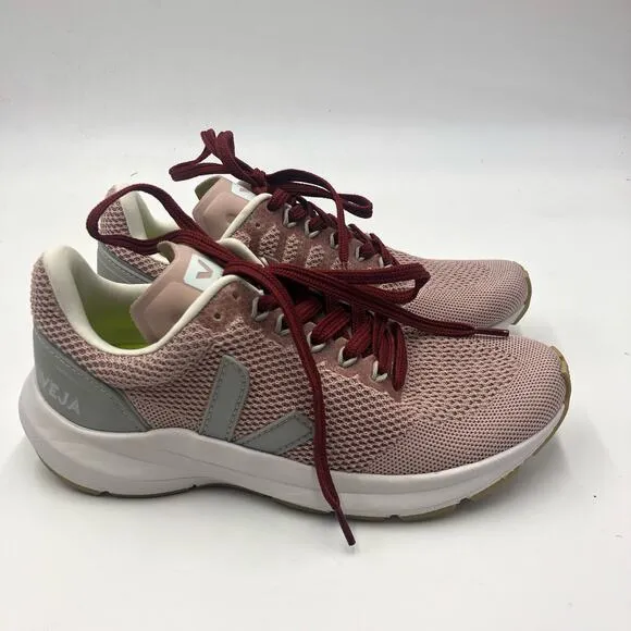 Veja Women's Vegan Marlin Knit Sneakers Lace Up Pink Size US 6