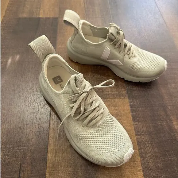 VEJA x Rick Owens Light Green V-knit Lace Up Sneakers Size 6