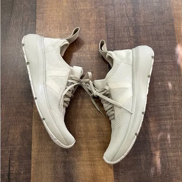VEJA x Rick Owens Light Green V-knit Lace Up Sneakers Size 6