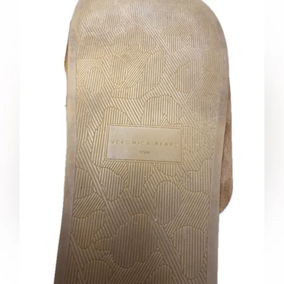 Veronica Beard Dresdyn Tan Platform Slide Women’s Size 9.5