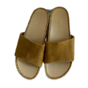 Veronica Beard Dresdyn Tan Platform Slide Women’s Size 9.5