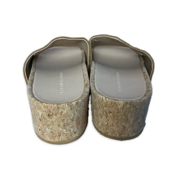 Veronica Beard Dresdyn Tan Platform Slide Women’s Size 9.5
