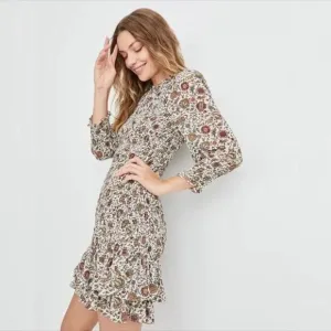 Veronica Beard Farha Floral Smocked Dress Size 0
