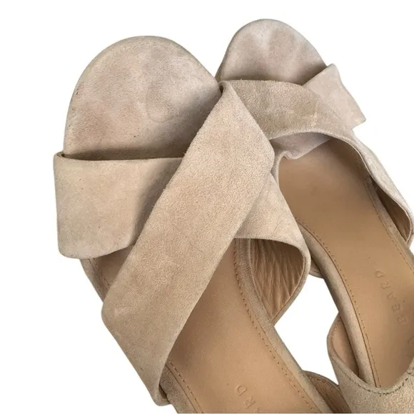Veronica Beard Lucille Cork Suede Platform Sandals