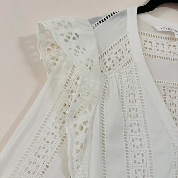 Veronica Beard Sima Dress in White, Size 2