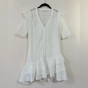 Veronica Beard Sima Dress in White, Size 2