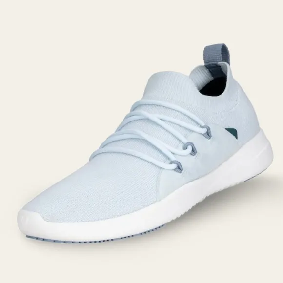 Vessi Day Daydream Blue Mens Cityscape Classic Pull On Knit Sneakers NIB 7