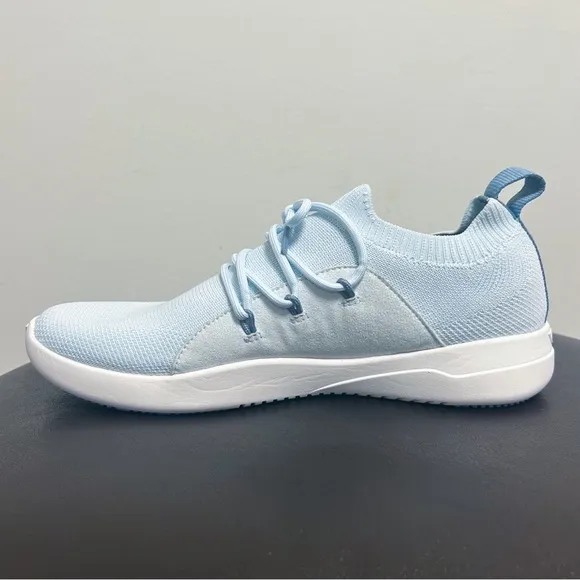 Vessi Day Daydream Blue Mens Cityscape Classic Pull On Knit Sneakers NIB 7