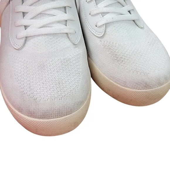 Vessi Weekend Waterproof Shoes Sneakers Running Mens Size 10 White Knit Lace
