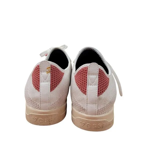 Vessi Weekend Waterproof Shoes Sneakers Running Mens Size 10 White Knit Lace