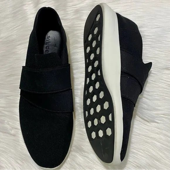 Vince Aston Slip-On Knit Sneakers in Black 8.5