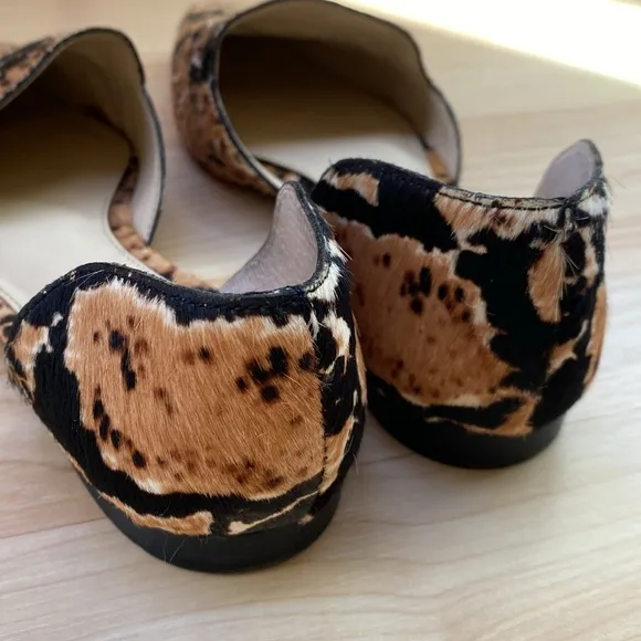 Vince Camuto Leopard Print Fur Flats