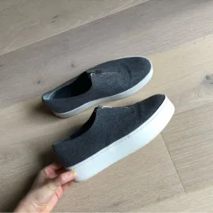 Vince Grey Knit Platform Warren Sneakers - Women’s 8