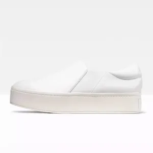 Vince off white leather Warren platform sneaker slides NEW