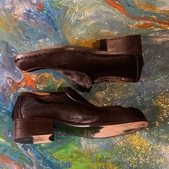 Vintage classic TODD WELSH BROWN PONY HAIR Men's Loafers SIZE 11