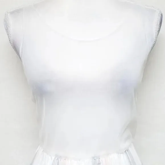 VINTAGE Joni Blair Pastel Pink Blue Checkered Plaid Cropped Top Dress Outfit