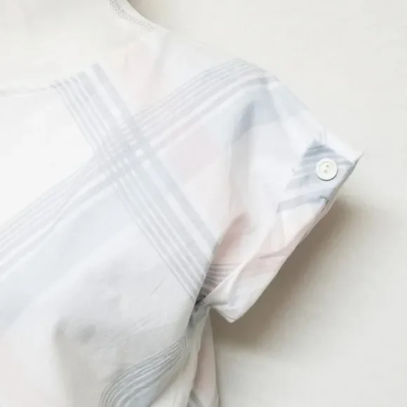 VINTAGE Joni Blair Pastel Pink Blue Checkered Plaid Cropped Top Dress Outfit