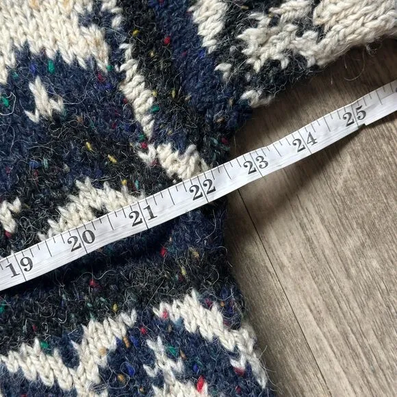 Vintage Peter England Wool Blend Knit Sweater Size Large
