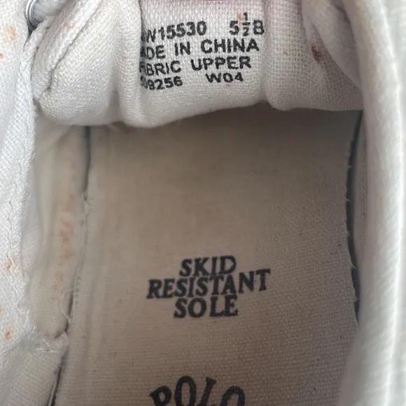 Vintage Ralph Lauren sneakers girls white 5 1/2