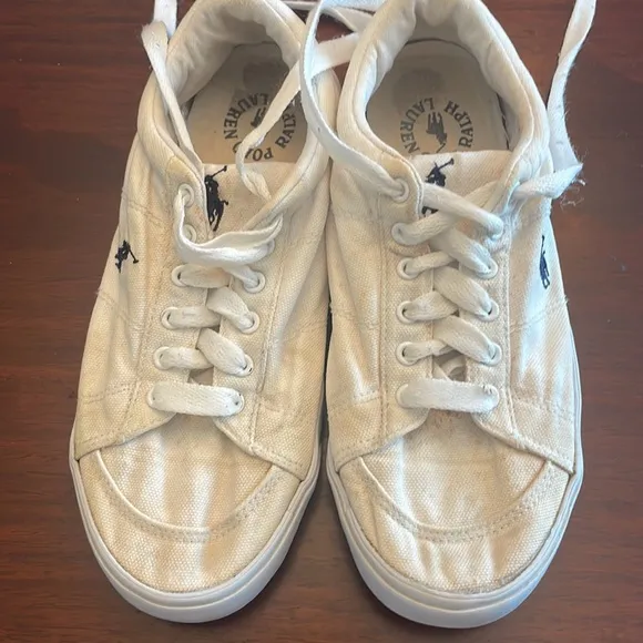 Vintage Ralph Lauren sneakers girls white 5 1/2
